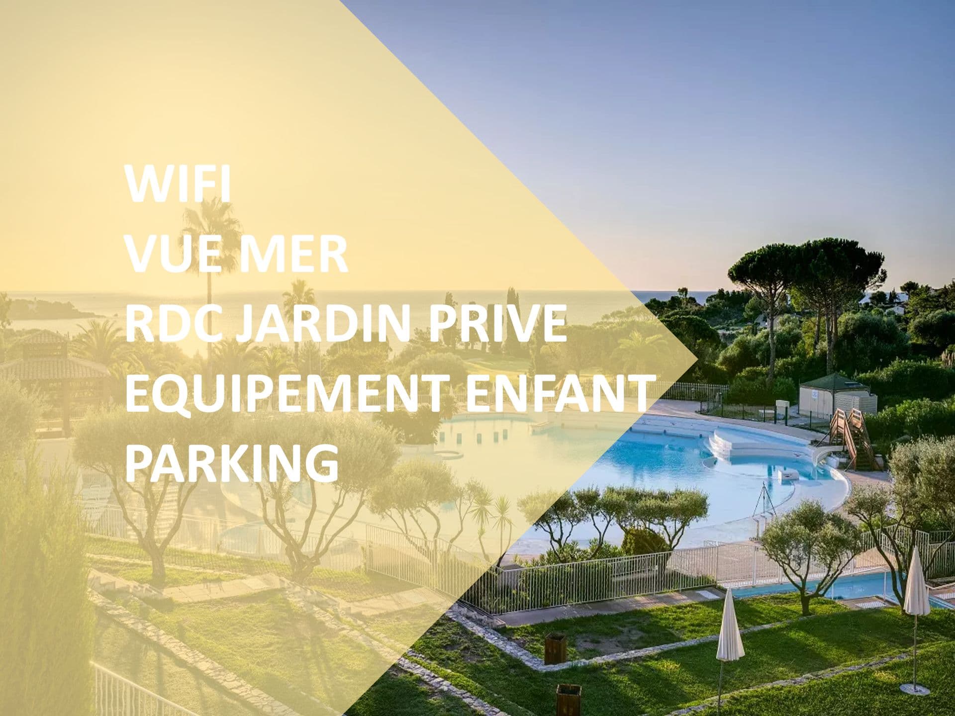Cap Estérel. T2 vue mer, parking et piscine